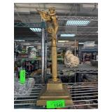 Bronze-Tone Winged Mermaid Table Lamp