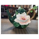 Fitz & Floyd Ceramic Floral Teapotï¿½