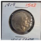 1919 Buffalo Nickel in High Grade