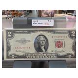 1953 United States $2 Red Seal Note