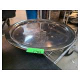 Round Metal Tray With Makers Mark
