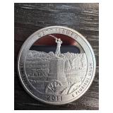 2011 Gettysburg Silver Quarter Dollar Coin