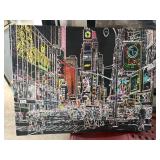 Times Square Neon-Inspired Night Scene Artwork