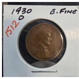 1930-D Lincoln Wheat Cent in Holder