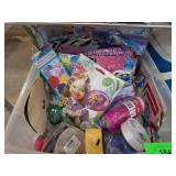 Craft Supplies in Storage Bin