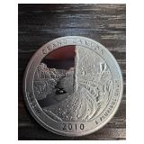 2010 Grand Canyon Silver Quarter Dollar Coin