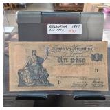 Argentine 1897 One Peso Banknote