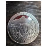 2011 Glacier National Park Silver Quarter