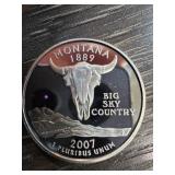 2007 Montana State Quarter in Silver Proof