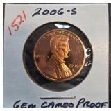 2006-S Lincoln Cent Gem Cameo Proof