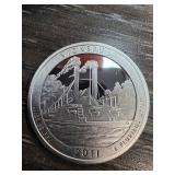 2011 Vicksburg Silver Quarter Coin