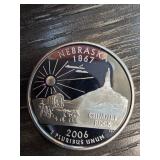 2006 Nebraska Silver Quarter Dollar