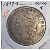 1897-S Morgan Silver Dollar Coin