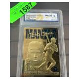 1996 Bleachers 23K Gold Mickey Mantle Card