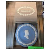 Wedgwood Blue and White JFK Commemorative Plate
