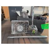 Waterford Crystal Clock and Pen Set With Box