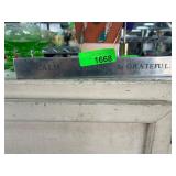 Engraved Metal Bar With Inspirational Text