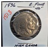 1936 Buffalo Nickel in High Grade