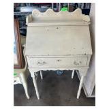 Wood Drop-Front Secretary Desk With Storage