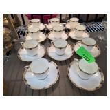 Coalport AD1750s Cups and Saucers