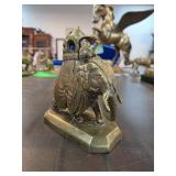 Brass Elephant Figurine With Decorative Details