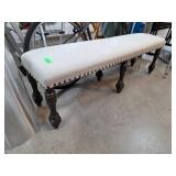 Upholstered Bench with Nailhead Trim