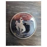 2007 Wyoming Silver Proof State Quarter