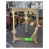 Decorative Brass Easel with Figure Motif