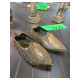 Brass Decorative Shoe Sculptures