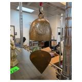 Metal Bell with Embossed Design and Heart Clapper