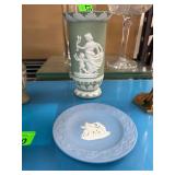 Wedgwood Jasperware Vase and Dish Set