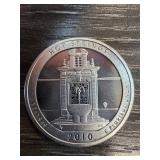 2010 Hot Springs Silver Quarter Dollar Coin