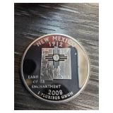 2008 New Mexico Silver Quarter Proof Coin