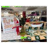 Christmas Dï¿½cor Lot Including elf on shelf and Dec