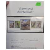 National Audubon Society Raptors Stamp Sheet