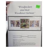 Plate Block Featuring Woodpeckers Stamps