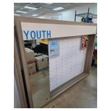 Youth Eyewear Display Frame With Pegboard