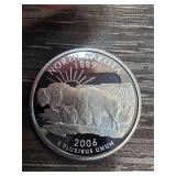 2006 North Dakota Silver Proof Quarter