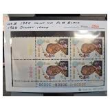 1968 USA Scott #1355 Disney Issue Plate Block