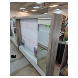 Retail Display Fixture With Pegboard Back