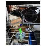 Two Double-Sided Makeup Mirrors
