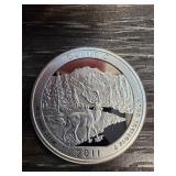 2011 Olympic National Park Silver Quarter