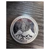 2012 Hawaii Volcanoes Silver Quarter