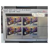 1974 Skylab Issue Mint Plate Block