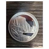 2010 Yosemite Silver Quarter from America the Beau