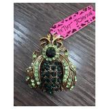 Betsey Johnson Gold-Tone Insect Brooch