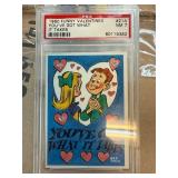 1980 Funny Valentines #21A PSA Graded NM 7 Card