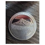 2010 Silver Mount Hood Quarter Dollar