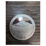 2010 Mount Hood Silver Quarter Dollar