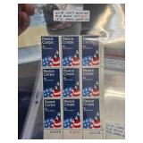 1972 Peace Corps Plate Block of 8 Stamps